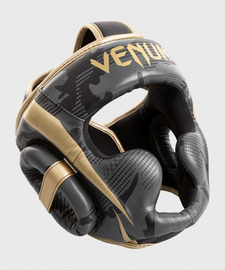 Шолом Venum Elite Headgear Dark Camo Gold, Фото № 2