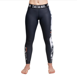 Женские компрессионные штаны Tatami Ladies Tropic Black Grappling Spats