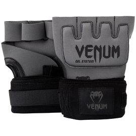 Накладки гелеві бинти Venum Gel Kontact Glove Wraps Grey Black