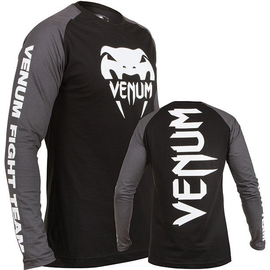 Лонгслів Venum Pro Team 2.0 Long Sleeve T-Shirt Black Grey