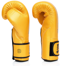 Боксерские перчатки Fairtex BGV18 Super Sparring Gloves Gold, Фото № 4