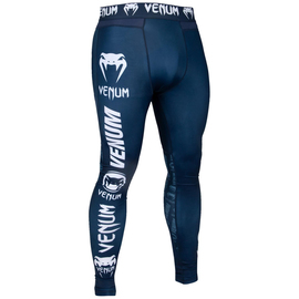 Компресійні штани Venum Logos Tights Navy Blue White
