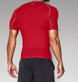 Компресійна футболка Under Armour HeatGear® Armour Short Sleeve Compression Shirt Red, Фото № 2