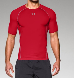 Компресійна футболка Under Armour HeatGear® Armour Short Sleeve Compression Shirt Red