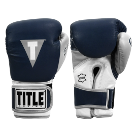 Снарядные перчатки Title Boxing Gel World V2T Bag Gloves Navy Grey White