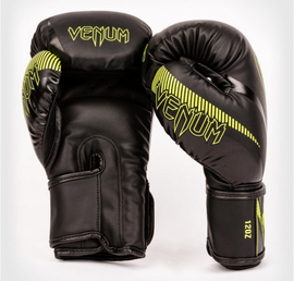 Боксерські рукавиці Venum Impact Black Neo Yellow, Фото № 2