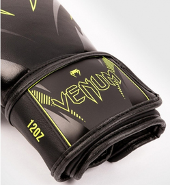 Боксерські рукавиці Venum Impact Black Neo Yellow, Фото № 3