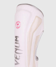 Защита голени Venum Elite Standup Shinguards White Silver Pink, Фото № 3