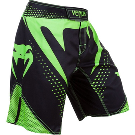 Шорти MMA Venum Hurricane Fight Shorts Black Neo Green