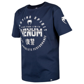 Дитяча футболка Venum Signature T-Shirt Navy Blue, Фото № 3