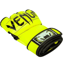 Перчатки Venum Undisputed 2.0 MMA Gloves - Semi Leather Yellow, Фото № 3