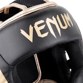 Шолом Venum Elite Headgear Black Gold, Фото № 7