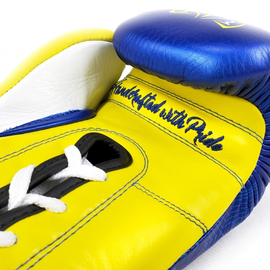 Боксерские перчатки Rival RFX Guerrero Sparring Gloves P4P Edition Blue Yellow, Фото № 3