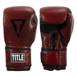 Снарядные перчатки TIitle Boxing Blood Red Leather Bag Gloves