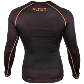 Компресійна футболка Venum Contender 3.0 Compression T-shirt Long Sleeves Black/Orange, Фото № 2