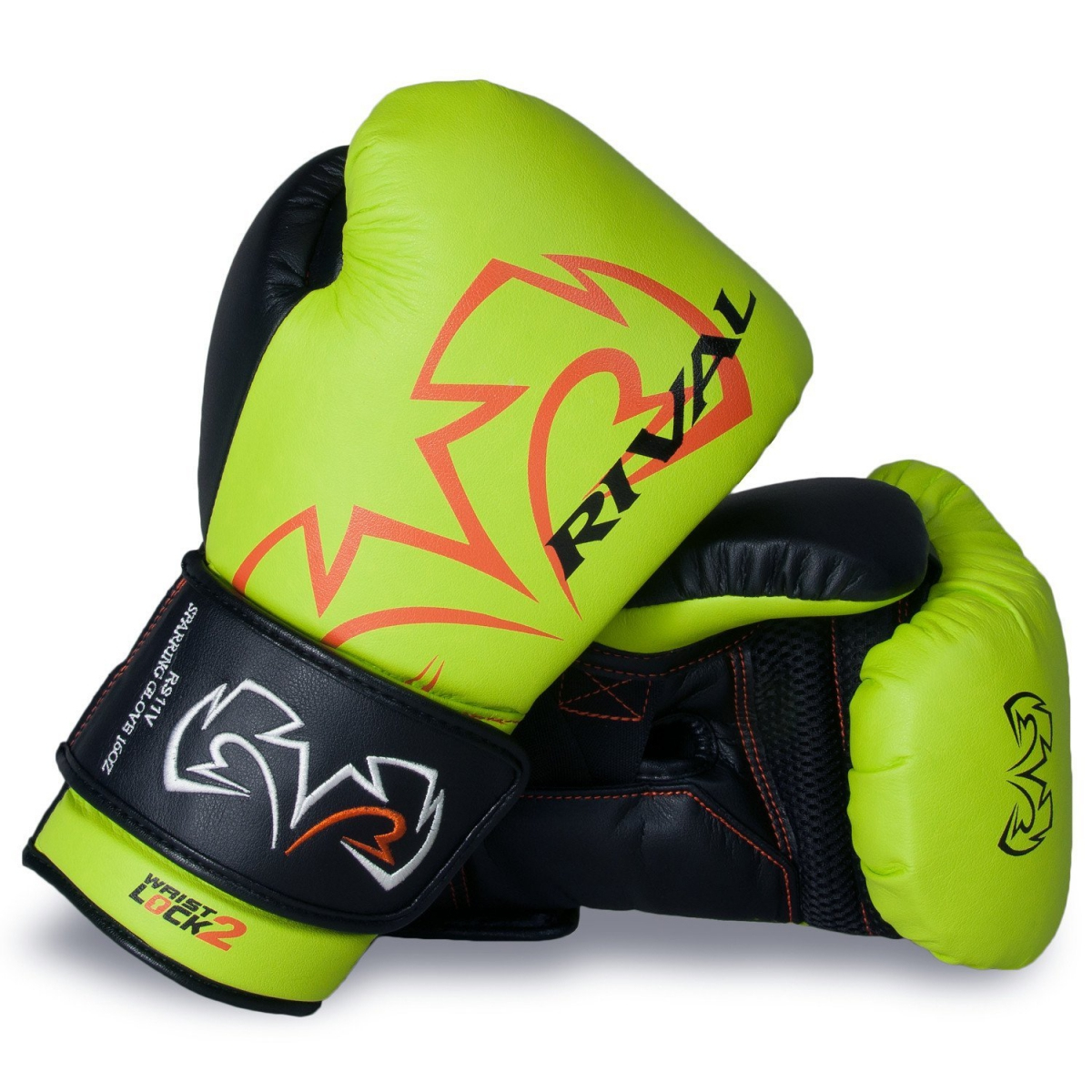 Боксерские перчатки Rival RS11V Evolution Sparring Gloves Velcro Lime