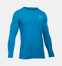 Лонгслив Under Armour Vertical Wordmark Long Sleeve T-Shirt Brilliant Blue, Фото № 4