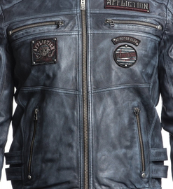 Кожаная куртка Affliction Velocity Leather Jacket, Фото № 4