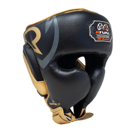 Боксерский шлем Rival RHG100 Professional Headgear Black Gold