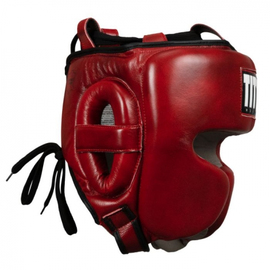 Шлем Title Blood Red Leather Sparring Headgear, Фото № 4