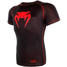 Компресійна футболка Venum Contender 3.0 Compression T-shirt Short Sleeves Black/Red, Фото № 3