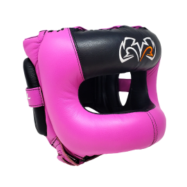 Боксерский шлем с бампером Rival Guerrero Facesaver Headgear Pink