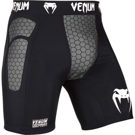 Компрессионные шорты Venum Absolute Compression Shorts Black Grey, Фото № 9
