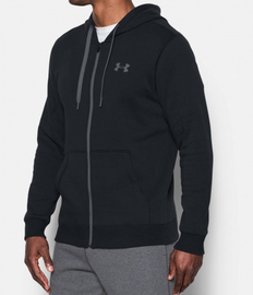 Толстовка Under Armour Rival Fitted Fullzip Black, Фото № 2