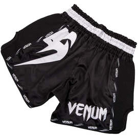 Шорти для тайсього боксу Venum Giant Muay Thai Shorts Black White
