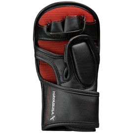 Гибридные перчатки для MMA Hayabusa T3 7oz Hybrid Gloves - Black Red, Фото № 2
