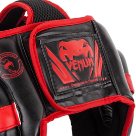 Шолом Venum Challenger Open Face Headgear Black/Red, Фото № 4