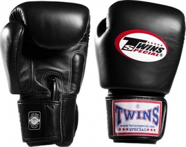 Боксерські рукавиці Twins Boxing Gloves Premium Leather Black, Фото № 3