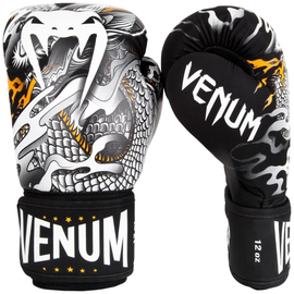 Боксерські рукавиці Venum Dragons Flight Boxing Gloves Black White, Фото № 2