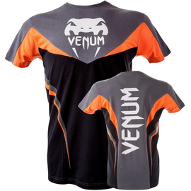 Футболка Venum Shockwave 3 T-Shirt Black Orange, Фото № 4