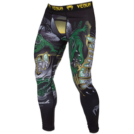 Компресійні штани Venum Crocodile Spats Black Green