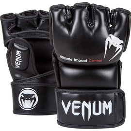 Рукавички Venum Impact MMA Gloves - Skintex Leather - Black