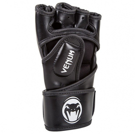 Рукавички Venum Impact MMA Gloves - Skintex Leather - Black, Фото № 5
