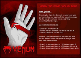Рукавички Venum Impact MMA Gloves - Skintex Leather - Black, Фото № 10