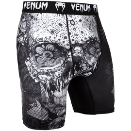 Компресійні шорти Venum Santa Muerte 3.0 Compression Shorts Black White, Фото № 2