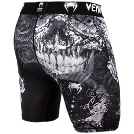 Компресійні шорти Venum Santa Muerte 3.0 Compression Shorts Black White, Фото № 3