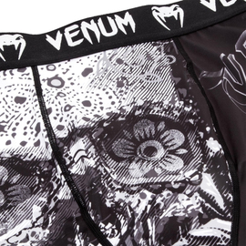 Компресійні шорти Venum Santa Muerte 3.0 Compression Shorts Black White, Фото № 5