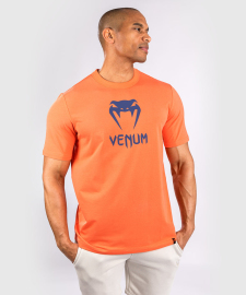 Футболка Venum Classic T-shirt Navy Blue Orange