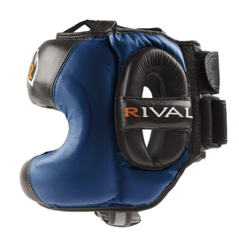 Боксерський шолом Rival RHGFS1 Face Saver Training Headgear Black/Blue, Фото № 2