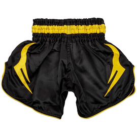 Дитячі шорти для для тайського боксу Venum Inferno Kids Muay Thai Shorts Black Yellow, Фото № 2