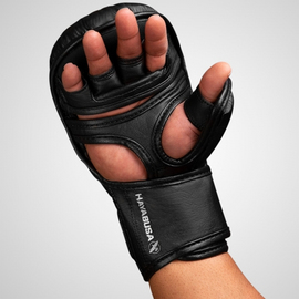 Гибридные перчатки для MMA Hayabusa T3 7oz Hybrid Gloves Black, Фото № 6
