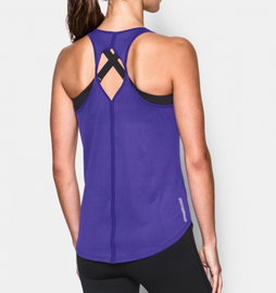 Жіноча майка Under Armour Womens Fly-By 2.0 Running Tank Deep Orchid, Фото № 3