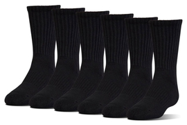 Шкарпетки Under Armour Charged Cotton 2.0 Crew Socks 6 Pack Black