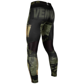 Компрессионные штаны Venum Tactical Spats Forest Camo Black, Фото № 4