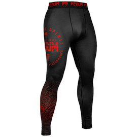 Компрессионные штаны Venum Signature Spats Black Red