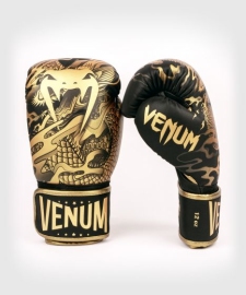 Боксерские перчатки Venum Dragons Flight Boxing Gloves Black Bronze, Photo No. 2
